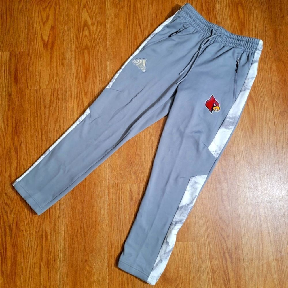 Adidas University Of Louisville Cardinals Basketball Warm Up Pants Size Small S
